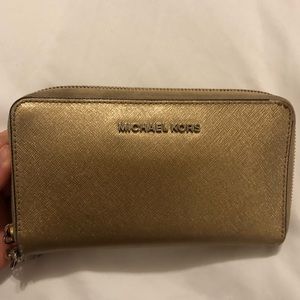 Gold Shimmery Michael Kors wallet